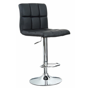 MF088 Contemporary Swivel <b>Bar</b> <b>Stool</b> Faux Leather Upholstery Simple Design <b>Bar</b> Furniture Chrome Base PU - Product Image 1