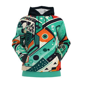 Sudaderas con Capucha para Hombre con Estampado por Sublimación de Diseño Superior, Transpirables, 100% Algodón, con Cierre, Colores Personalizados, Servicio OEM, Gran Venta - Product Image 2