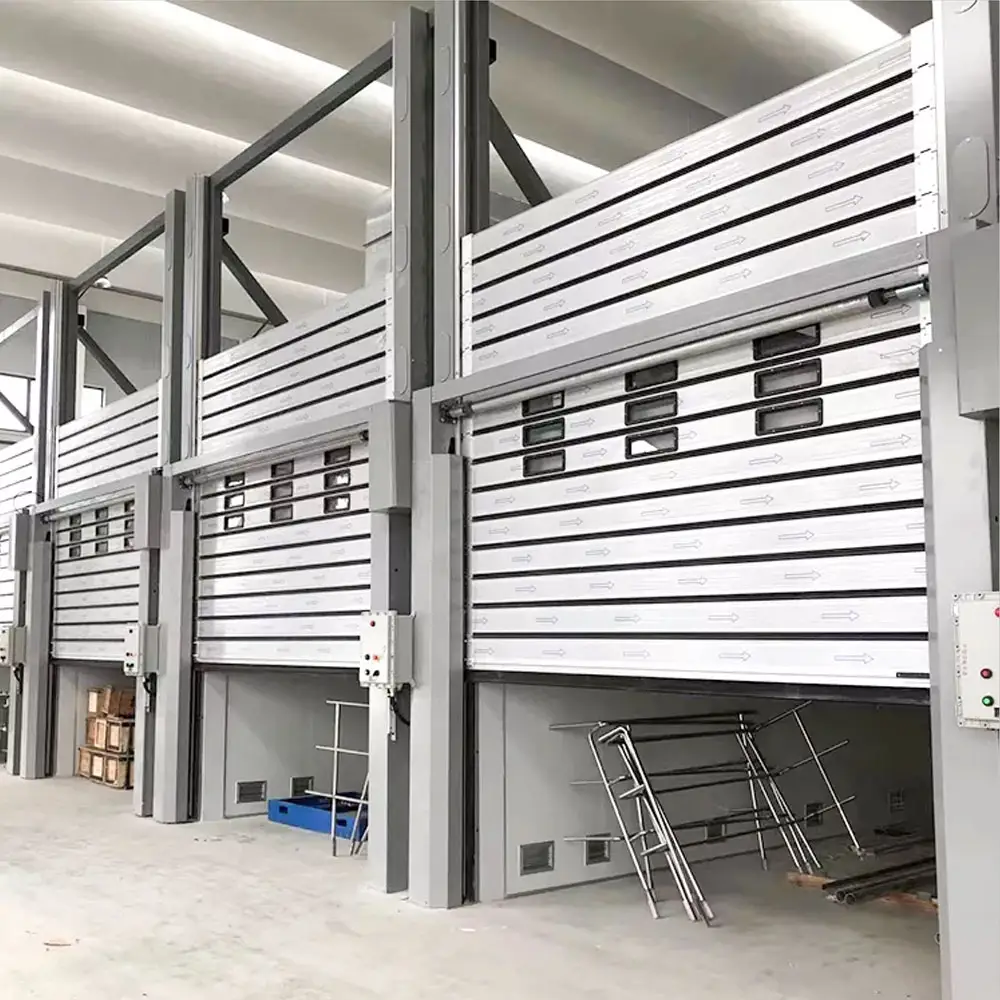 Automatic Aluminum Insulated Electric Overhead Vertical Roll up or Roller Shutter Coiling Garage Door