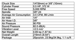 Outil électrique à haute efficacité de perceuse à marteau pneumatique robuste de 1/4 ''ou 3/8'' - Product Image 2