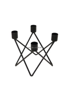 Candelabro Simple de Metal de Hierro para Navidad para Decoración del Hogar, Candelabro de Metal de Lujo de Primera Calidad, Color Negro - Product Image 5