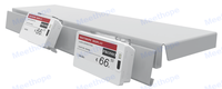 Meethope 25 ° ou 45 ° ESL Clip de porte-étiquette de prix Adaptateur de porte-étiquette électronique sur l'étagère TegometalL et Linde de 30mm