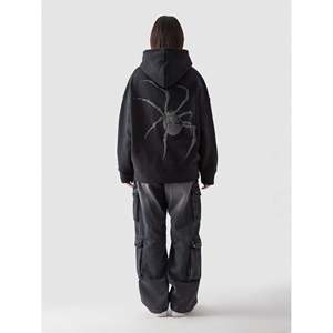 Sudadera con Capucha Oversize para Mujer Hunter X Hunter, Tejida y Transpirable con Diseño de Cremallera, Estilo Hip Hop, Patrón Corto de Otoño - Product Image 5