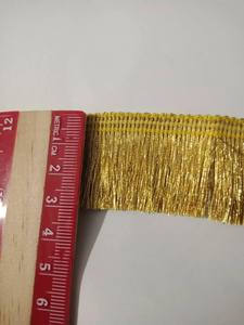 ชุดถักเปียสีทองเมทัลลิกสำหรับ2025ชุดปากีสถานและเครื่องแต่งกายแฟนซีตกแต่งด้วยผมเปียสีทอง - Product Image 2