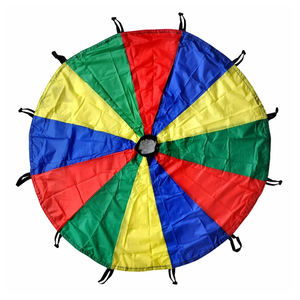 Super Quality Children Educational Team Work <b>Play</b> Games Toy Handles Rainbow <b>Parachute</b> at Reasonable Price - Product Image 2