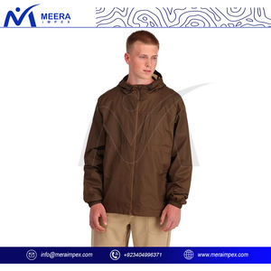 แจ็คเก็ตกันลมในเมืองแบบพรีเมี่ยม, กันน้ำและแห้งเร็วพร้อมฮู้ดแบบปรับได้และกระเป๋ามีซิป - Product Image 3