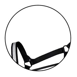 Accessoire d'entraînement quotidien Premium élégant confortable selle anglaise licou en cuir fabriqué à la main réglable en Nylon Durable - Product Image 3