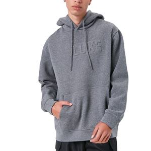 Dec Oem Custom Fall Hombres Ropa Jumper Corded Hood Sweatsuit Youth Adult Grey Grueso Algodón Sudadera Unisex Sudaderas con capucha en relieve - Product Image 1