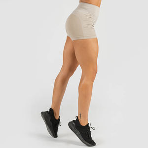 Short de compression pour femmes de haute qualité respirant conception à motif solide grand prix quantité minimale de commande 2 pièces - Product Image 5