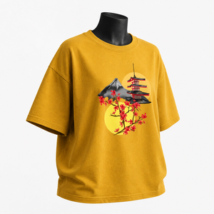 Camiseta de Algodón Extra Grande para Mujer, Cuello Redondo, Manga Corta, Estampado Floral, Corte Holgado, Estilo Casual de Primavera/Verano - Product Image 3