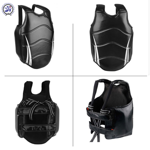 Protector de pecho de boxeo de cuero profesional personalizado de alta calidad con logotipo al por mayor para uso de Taekwondo y Karate - Product Image 4