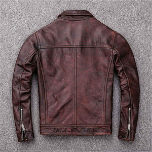 100% Genuine Sheep Skin Custom Made Premium Quality <b>Men's</b> Casual Style Distressed Faded Eco-Friendly Waterproof Winter <b>Shearling</b> - Product Image 3