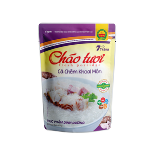 โจ๊กปลากะพงสดและเผือกที่คัดสรรแล้วอาหารพร้อมรับประทาน ISO HACCP สอดคล้องกับอาหารตอบโต้ที่ทันสมัยกระเป๋าโจ๊กปลาเวียดนามสำหรับทุกวัย - Product Image 2