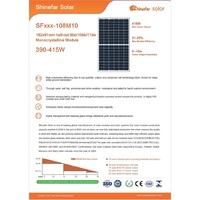 Sistema Solar Doméstico de 830W, 2 Módulos Microcristalinos de 415W, Inversor MPPT de 800W, Voltaje de Salida de 220V, Rectangular, Metálico, Plástico