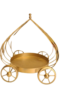 Cesta de flores en forma de oro romántico MESA DE BODA centro de mesa mango hierro decoración del hogar MESA DE BODA soporte de flores decorativas - Product Image 5