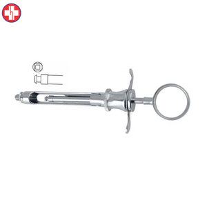 Seringue d'aspiration manuelle avec pointe d'aspiration Injecteur dentaire en acier inoxydable de 1.8ml - Product Image 6