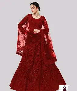 Estilo pakistaní lehnga choli nupcial Lehnga vestido para novia pakistaní vestido para el día de la boda Vestido de estilo nupcial asiático