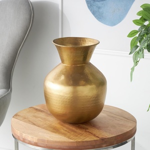 Luxueux vase à fleurs en métal noir mat décor à la maison pour de superbes arrangements floraux pour pots de fleurs et jardinières - Product Image 5