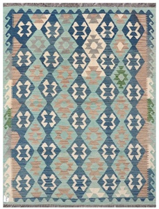 Haute vente bohème Kilim tapis Vintage multicolore 100% laine coton tissé à la main tapis brodé Kilim pour événement de mariage - Product Image 4