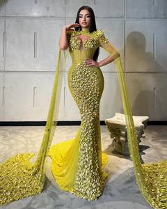 Vestido de Fiesta de Novia de Satén de Diseñador, el Mejor de 2025, Largo hasta el Suelo, con Cintura Natural, Estampado Floral, Impresión Digital, Transpirable - Product Image 4