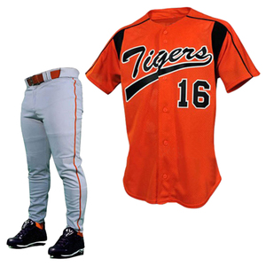 Uniforme de Béisbol Unisex al Por Mayor, Más Vendido, con Logotipo Personalizado, Nombre del Equipo, 100% Poliéster y Algodón, Manga Corta, Absorbe la Humedad - Product Image 3