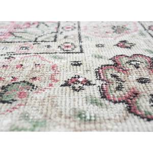 Tapis en laine noué à la main vintage, motif médaillon rouge-orange classique pour la maison, le salon, le couloir, design puzzle rectangulaire en peluche - Pae-2141 - Product Image 3