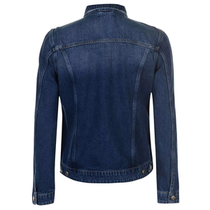 Veste en jean vintage décontractée pour homme, sur mesure, lavage à l'acide, lavage clair, 100% coton, rembourrée, manches longues, surdimensionnée, fermetures - Product Image 6