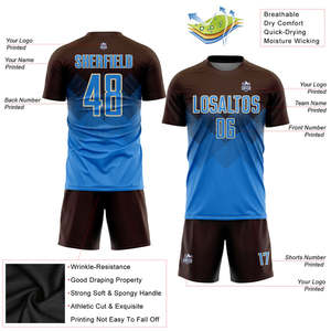 Uniformes de football de qualité supérieure pour les écoles et les tournois avec logo personnalisé Maillot de football respirant Vêtements de football pour toutes les conditions - Product Image 2
