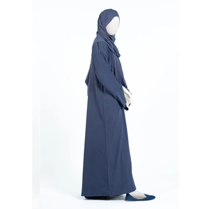 Nouvelle robe abaya modeste en mousseline de soie pour femmes, 100% soie, manches longues, maxi, séchage rapide, prix raisonnable - Product Image 5