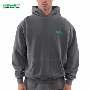 Sudadera con capucha gruesa de peso pesado de algodón 100% para hombre 450 GSM transpirable y acogedora Sudadera con capucha de Otoño/Invierno - Product Image 1