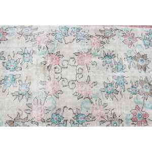 Tapis turc 3,7x5,9 pieds, tapis d'appoint vintage, tapis ombré rouge et bleu - Product Image 4