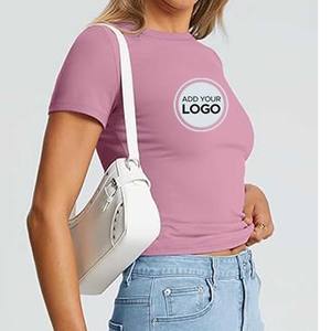 T-shirts d'entraînement actifs à manches courtes pour femmes Fit Gym Tops - Product Image 4