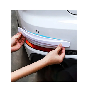 Car <b>Bumper</b> Protection Strip 2 Pcs White Flexible Anti Scratch Impact Guard for Cars - Product Image 1