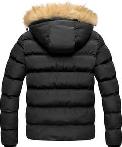 Chaqueta de Plumón con Capucha de Piel, Cortavientos, Informal, para Hombre, de Fabricación Superior, Personalizada, en Oferta, Impermeable, para la Temporada de Invierno - Product Image 2