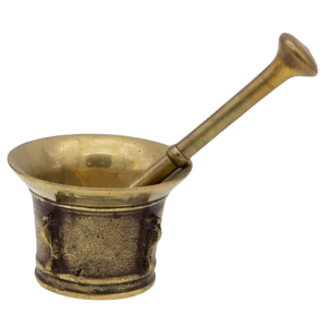 Ensemble de pilon de mortier d'herbes et d'épices en acier inoxydable et bronze à finition antique Design personnalisable écologique fait à la main en Inde - Product Image 4