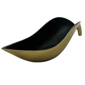 Tazón de Metal Pulido Decorativo Hecho a Mano de Alta Gama para Accesorios del Hogar, Tazón Decorativo para Festivales, Seguro, Zahid Exports, Plateado - Product Image 1