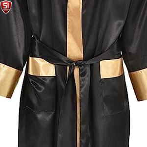 New Adult Men Boxing <b>Robe</b> <b>Satin</b> Customized Color & Logo High Quality Comfortable for MMA Fighting and Muay Thai - Product Image 4