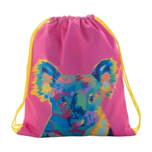 CreaDraw <b>Kids</b> Personalized <b>Drawstring</b> Sportpacks Customizable Promotional Merchandising <b>Bag</b> - Product Image 6
