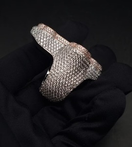 Moissanite แหวนแชมป์เพชร Iced Out Moissanite แหวนเครื่องประดับฮิปฮอปตัดที่ยอดเยี่ยมเพชรที่กําหนดเองของขวัญสําหรับเธอ - Product Image 6