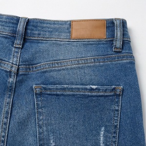 Pantalones Vaqueros de Mujer OEM, Pierna Ancha, Cintura Alta Personalizada, Casual, Venta al por Mayor, ODM, Moda Urbana, Pantalones Lavables para Mujer - Product Image 5