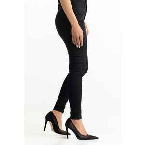 กางเกงยีนส์เดนิมสีดำแฟชั่นเรียบง่าย 231-221-001 B - Product Image 6