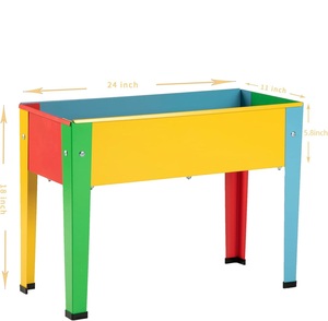 Nouveaux produits lit de jardin surélevé métal noir fini jardinière extérieur jardinières surélevées lits surélevés avec pieds pour légumes - Product Image 3