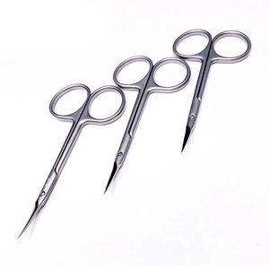 Ciseaux à ongles à cuticules professionnels en gros avec lames incurvées tranchantes en acier inoxydable poignées ergonomiques confortables - Product Image 3