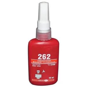 262 <b>Threadlocking</b> Methacrylate Adhesive General Purpose Medium to High Strength Thixotrc Construction Material Based - Product Image 1
