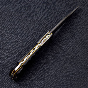 มีดทำครัวเหล็กดามัสกัสด้ามจับออกแบบได้ตามต้องการผลิตจากผู้ผลิตที่ทนทาน - Product Image 3