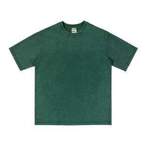 เสื้อยืดผ้าฝ้าย100% ไซส์ใหญ่พิเศษสำหรับผู้ชายเสื้อยืดปักลายขนาดใหญ่พิเศษ300แกรมหรูหรา - Product Image 5