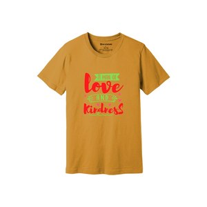 Thèmes de gentillesse imprimer 100% t-shirt en tissu de coton 160-180 à lourd GSM 12 couleurs disponibles Personnalisé votre propre conception et placement - Product Image 4