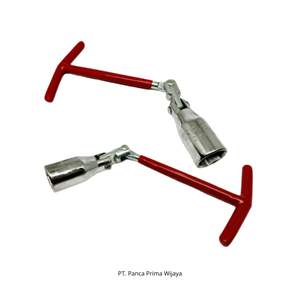 Clé à bougie d'allumage automobile flexible en chrome hexagonal de haute qualité 21 mm avec poignée en T |   GRIP-ON 88-521 OEM DIY - Product Image 1