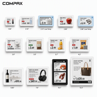 COMPAX 1,54 inch E-Paper Elektronisch Schaplabel Digitaal Prijskaartje IP65 Klasse Text Display voor Apotheek, Ondersteunt Proefbestelling