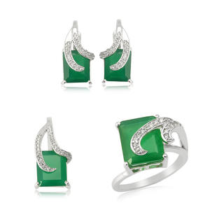 ชุดจี้925สำหรับเป็นของขวัญอัญมณีซิทรีนสีเงินสเตอร์ลิงแหวนรูปหัวใจ - Product Image 5